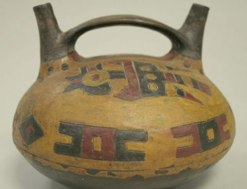 Double Spout and Bridge Bottle With Birds (64.228.97)